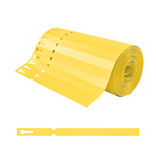 CombiCraft Sleufetiketten op rol 200x13mm beschrijfbaar geel - per 1000 etiketten