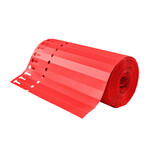 Sleufetiketten op rol 200x13mm beschrijfbaar rood - per 1000 etiketten