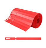 CombiCraft Sleufetiketten op rol 200x13mm beschrijfbaar rood - per 1000 etiketten