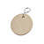 CombiCraft Blanco houten sleutellabel Ø37mm