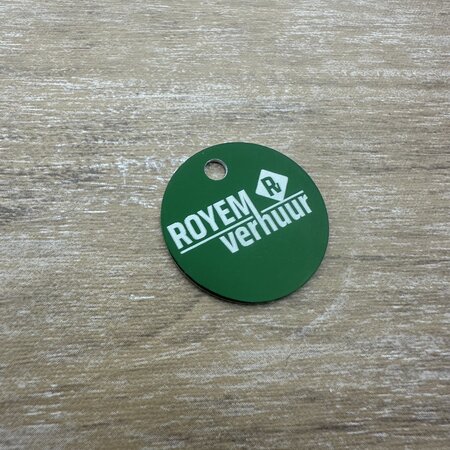 CombiCraft Aluminium sleutellabel met logo - per stuk