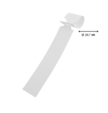 Blanco sleufetiketten 210x25mm voor laserprinters wit - per 198 etiketten