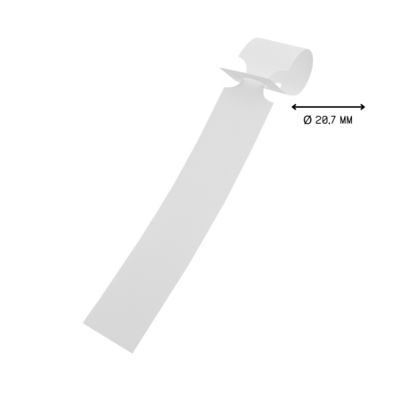 Blanco sleufetiketten 210x25mm voor laserprinters wit - per 198 etiketten