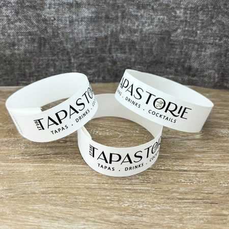 Tyrex polsbandjes met jouw eigen tekst - per 100 stuks