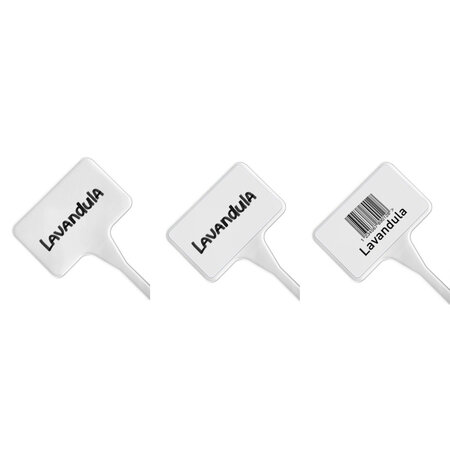 CombiCraft Kunststof plaatetiket 150x55mm recht - per 10 stuks