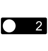 CombiCraft Locker.nl SPECIAL - Zwarte slotplaatjes met tape in 90x32x1,6mm zie specificatie bij omschrijving.