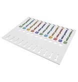 Sleufetiketten met eigen ontwerp 210x25mm - per 198 etiketten