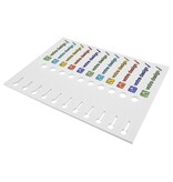 Sleufetiketten met eigen ontwerp 210x25mm - per 198 etiketten