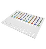 Sleufetiketten met eigen ontwerp 210x25mm - per 198 etiketten