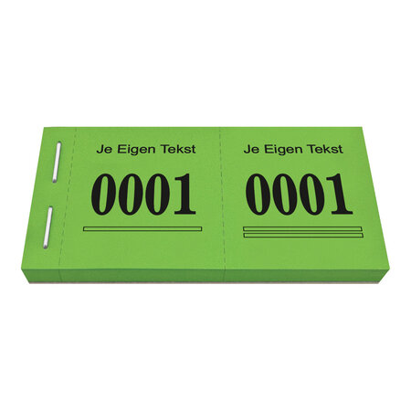 CombiCraft Loterijboekjes Safe met eigen regel tekst - per 1000 nummers