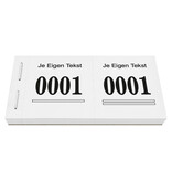 CombiCraft Loterijboekjes Safe met eigen regel tekst - per 1000 nummers