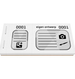 CombiCraft Grote loten met eigen ontwerp zwarte druk - per 600 lootjes
