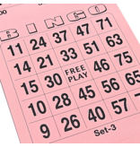 Bingo kaarten of bingo blaadjes - per set van 3000 kaarten