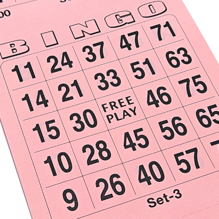 Bingo kaarten of bingo blaadjes - per set van 3000 kaarten