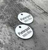 CombiCraft Aluminium sleutellabel met eigen tekst zilverkleurig - per stuk