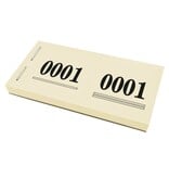 Cloakroom tickets met nummering - per 1000 tickets