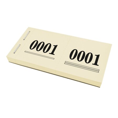 Cloakroom tickets met nummering - per 1000 tickets