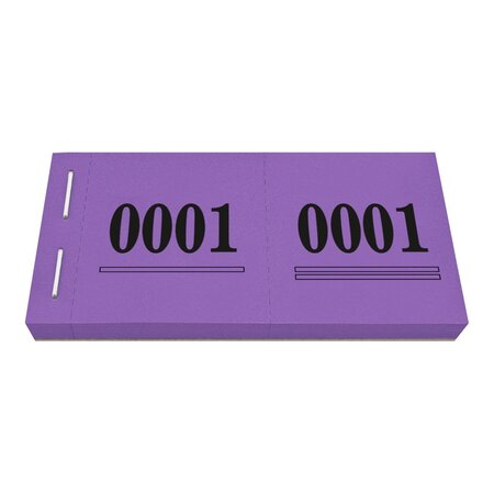 Cloakroom tickets met nummering - per 1000 tickets