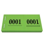 Cloakroom tickets met nummering - per 1000 tickets