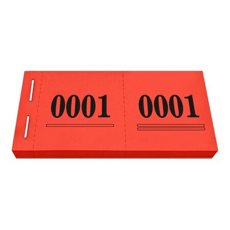 Cloakroom tickets met nummering - per 1000 tickets
