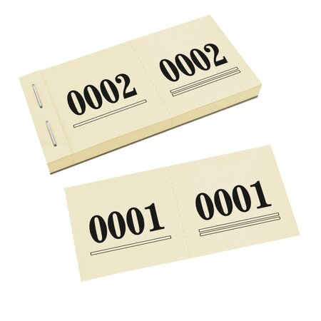 Cloakroom tickets met nummering - per 1000 tickets