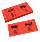 Garderobebon met 4 regels tekst - 1000 stuks