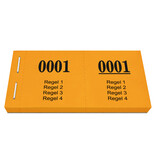 Garderobebon met 4 regels tekst - 1000 stuks