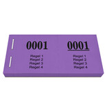 Garderobebon met 4 regels tekst - 1000 stuks