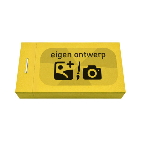 CombiCraft Consumptiebon 50x30mm met eigen ontwerp - 30 bonnen per boekje - per 810 bonnen