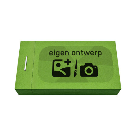 Consumptiebon 50x30mm met eigen ontwerp - 50 bonnen per boekje - per 3150 bonnen