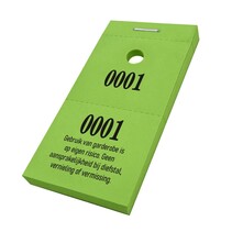 Garderobebonnen niet aansprakelijk - 1000 stuks