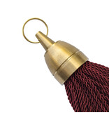 CombiCraft Philadelphia messing hotel sleutelhanger bordeauxrood - per stuk