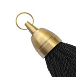 CombiCraft Philadelphia messing hotel sleutelhanger zwart - per stuk