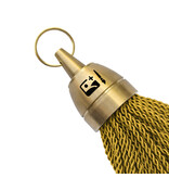 CombiCraft Philadelphia messing hotel sleutelhanger goud met gravering - per stuk