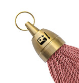 CombiCraft Philadelphia messing hotel sleutelhanger oudroze met gravering - per stuk