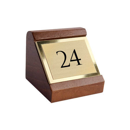 Tafelnummer Palladium 54x53mm messing - per stuk