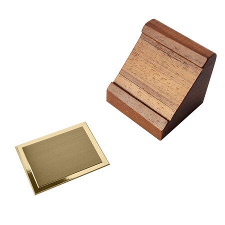 Tafelnummer Palladium 54x53mm messing - per stuk