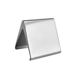 Blanco aluminium tafelbordje Elegant 50x55mm zilver - per stuk