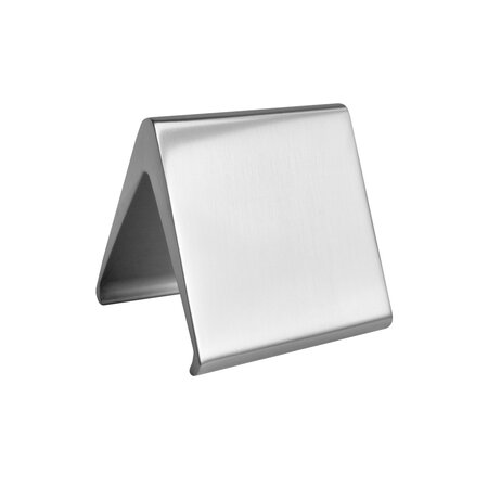 Blanco aluminium tafelbordje Elegant 50x55mm zilver - per stuk