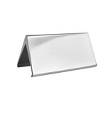 Blanco aluminium tafelbordje Elegant 100x55mm zilver - per stuk