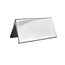 Blanco aluminium tafelbordje Elegant 100x55mm zilver - per stuk