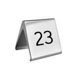 Aluminium tafelnummer Elegant 50x55mm zilver - per stuk