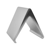Aluminium tafelnummer Elegant 50x55mm zilver - per stuk