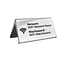 CombiCraft Aluminium wifi bordje Elegant 100x55mm zilver - per stuk