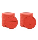 Ronde breekmunten van plastic Ø29mm - per 250 stuks
