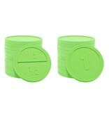 Ronde breekmunten van plastic Ø29mm - per 250 stuks