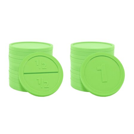 Ronde breekmunten van plastic Ø29mm - per 250 stuks