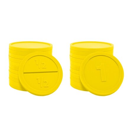 Ronde breekmunten van plastic Ø29mm - per 250 stuks