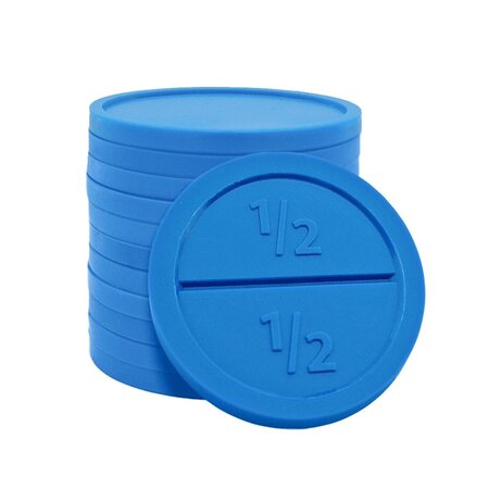 Ronde breekmunten van plastic Ø29mm - per 250 stuks