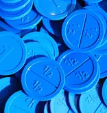 Ronde breekmunten van plastic Ø29mm - per 250 stuks